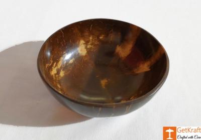 Stylish Coconut Shell Handmade Bowl(#808)-gallery-1