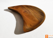 Wooden Acacia Crescent Moon Shaped Catch-all Tray(#813) - Getkraft.com