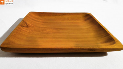 Handicraft Acacia Wooden Catch all Tray-Key Tray-Valet Tray(#816)-gallery-2