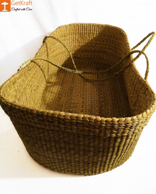 Baby Basket made from Kauna-Water Reed(#825)-gallery-1