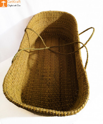 Baby Basket made from Kauna-Water Reed(#825)-gallery-2