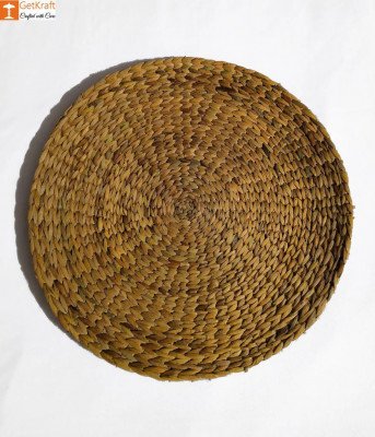 Natural Straw Table Mat - Round Natural Mat - Diameter 40cm(Set of 4)(#830)-gallery-0
