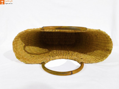 Natural Straw Natural V-bag for Women(#842)-gallery-2