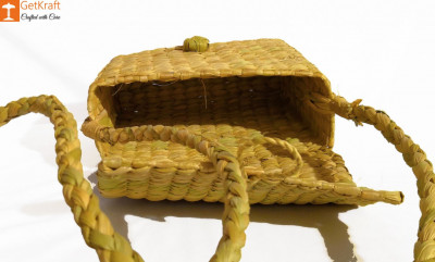 Natural Stylish Natural Straw Sling bag for Women(#844)-gallery-1