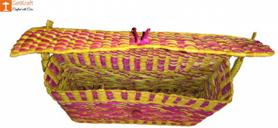 Natural Straw Water Reed Grass Bag Purse(#847)-gallery-1