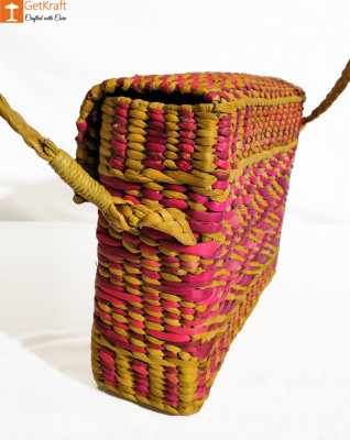 Natural Straw Water Reed Grass Bag Purse(#847)-gallery-5