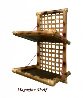 Bamboo Handcrafted Magazine Holder(#880)-gallery-0