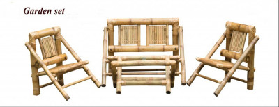 Bamboo Foldable Outdoor Chair Set(#885)-gallery-0