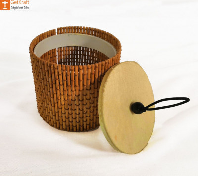 Bamboo Cylindrical Box(#927)-gallery-1