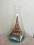 Handcrafted Mini Eiffel Tower Bamboo Structure in Conical Glass Beaker - Getkraft.com