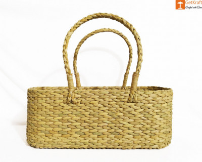 Kauna Water Reed Picnic cum Shopping Basket(#958)-gallery-0