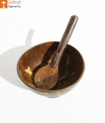 Coconut Shell Spoon Set of 10 Pieces(#965)-gallery-1