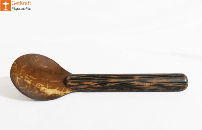 Coconut Shell Spoon Set of 10 Pieces(#965)-gallery-2